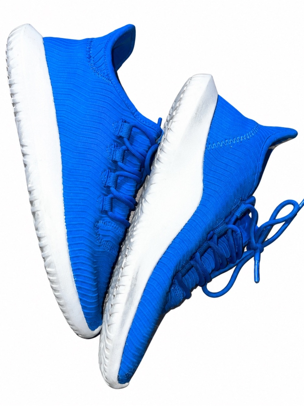 Adidas Tubular Blue Sneakers | Ripple Knit Athletic Shoes | Women’s Size 7